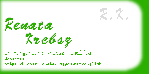 renata krebsz business card